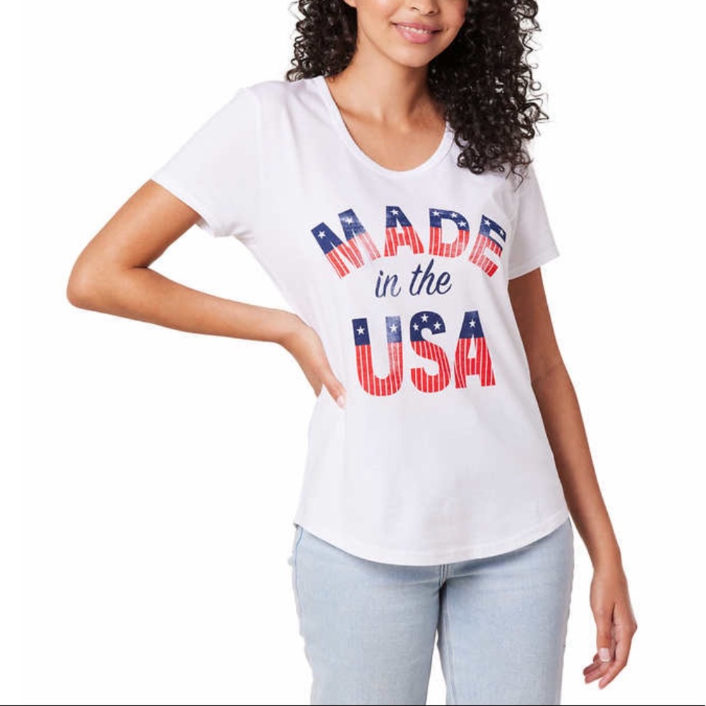 General Standard Ladies' White Americana Tee